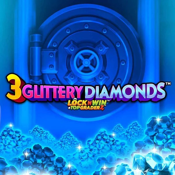 3 Glittery Diamonds online game logo by PearFiction Studios on 5gringos-casino.eu