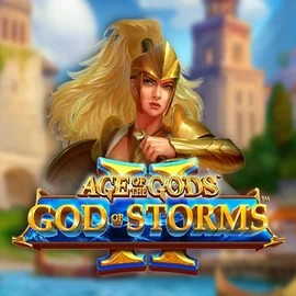 Official Slots logo: Age Of The Gods: God Of Storms 2 by Playtech at 5Gringos Casino
