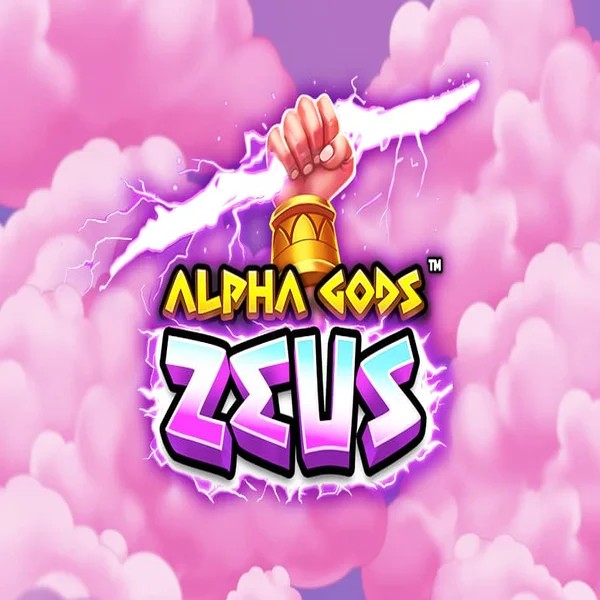 Alpha Gods Zeus slot logo by PearFiction Studios at 5Gringos Casino