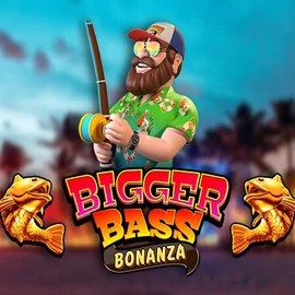 Bigger Bass Bonanza online game logo by Pragmatic Play on 5gringos-casino.eu