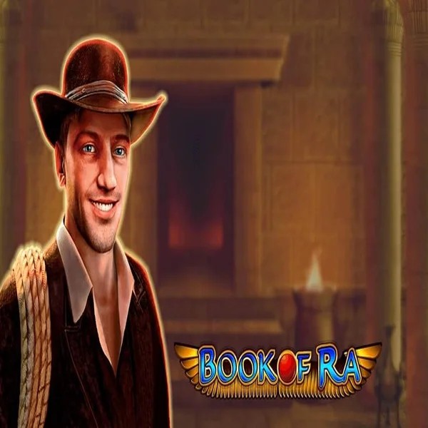 Book of Ra slot logo by Greentube at 5Gringos Casino