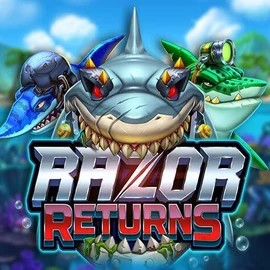 Official Slots logo: Razor Returns by Push Gaming at 5Gringos Casino