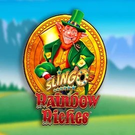 Slingo Rainbow Riches logo by Gaming Realms at 5Gringos Casino