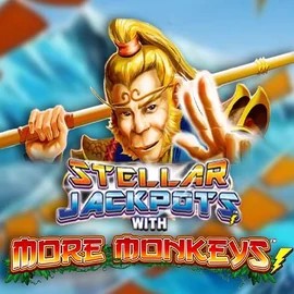 Play the Stellar Jackpots with More Monkeys slot by Lightning Box Game on 5Gringos Casino