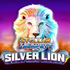 Stellar Jackpots with Silver Lion logo by Lightning Box Game at 5Gringos Casino
