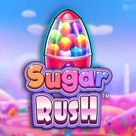 Sugar Rush online game logo by Pragmatic Play on 5gringos-casino.eu