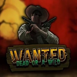 Official Slots logo: Wanted Dead or a Wild by Hacksaw Gaming at 5Gringos Casino